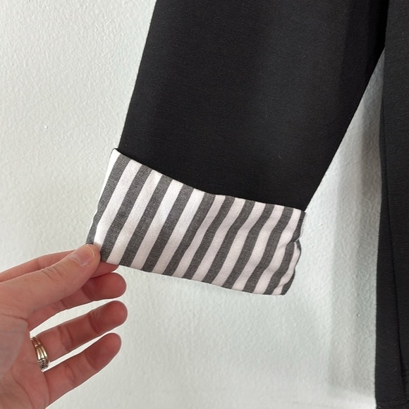 ALYX Black White Gray Striped Hem Women's Top Size M - Picture 3 of 6